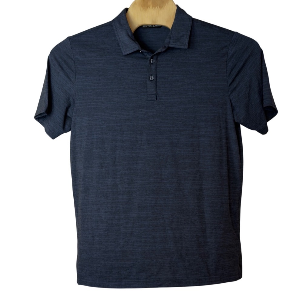 Travis Mathew Men's Crestview Polo Shirt Short Sleeve Size L Blue Golf Preppy
